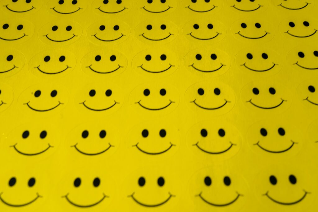 smiley-faces-yellow-background