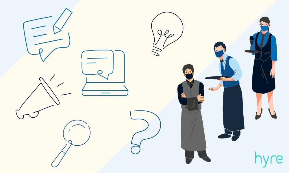 Waiters applying for jobs