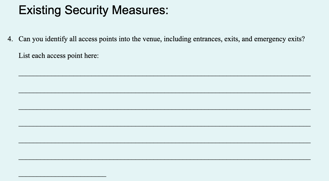security-measures-event-security-questionnaire